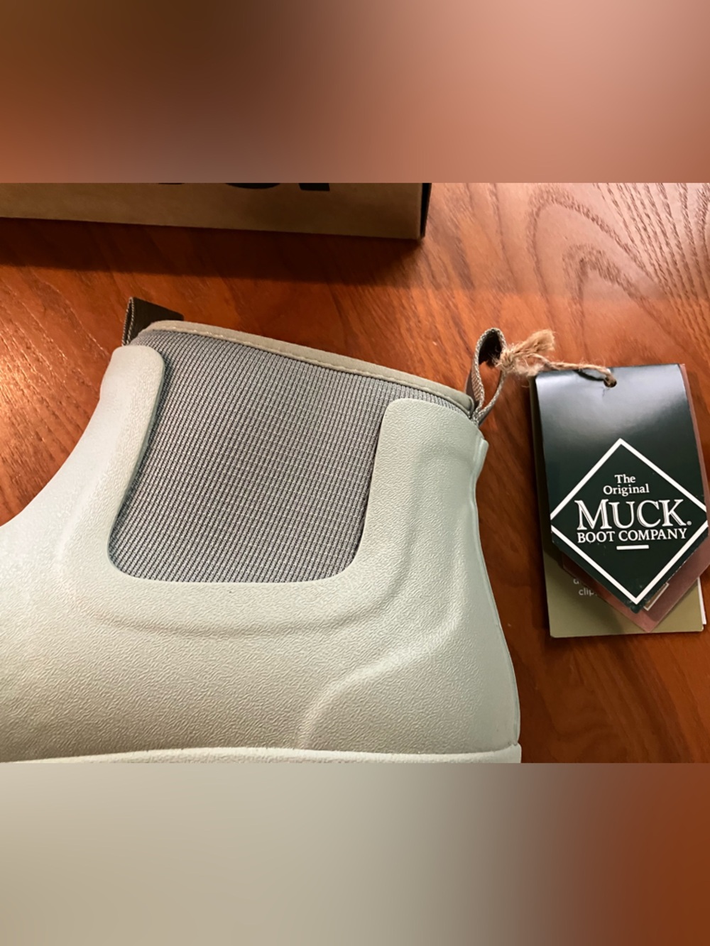 Muck boots New in Box Women’s Size 11 Dessert Sage Chelsea Rain Boot - Picture 9 of 9